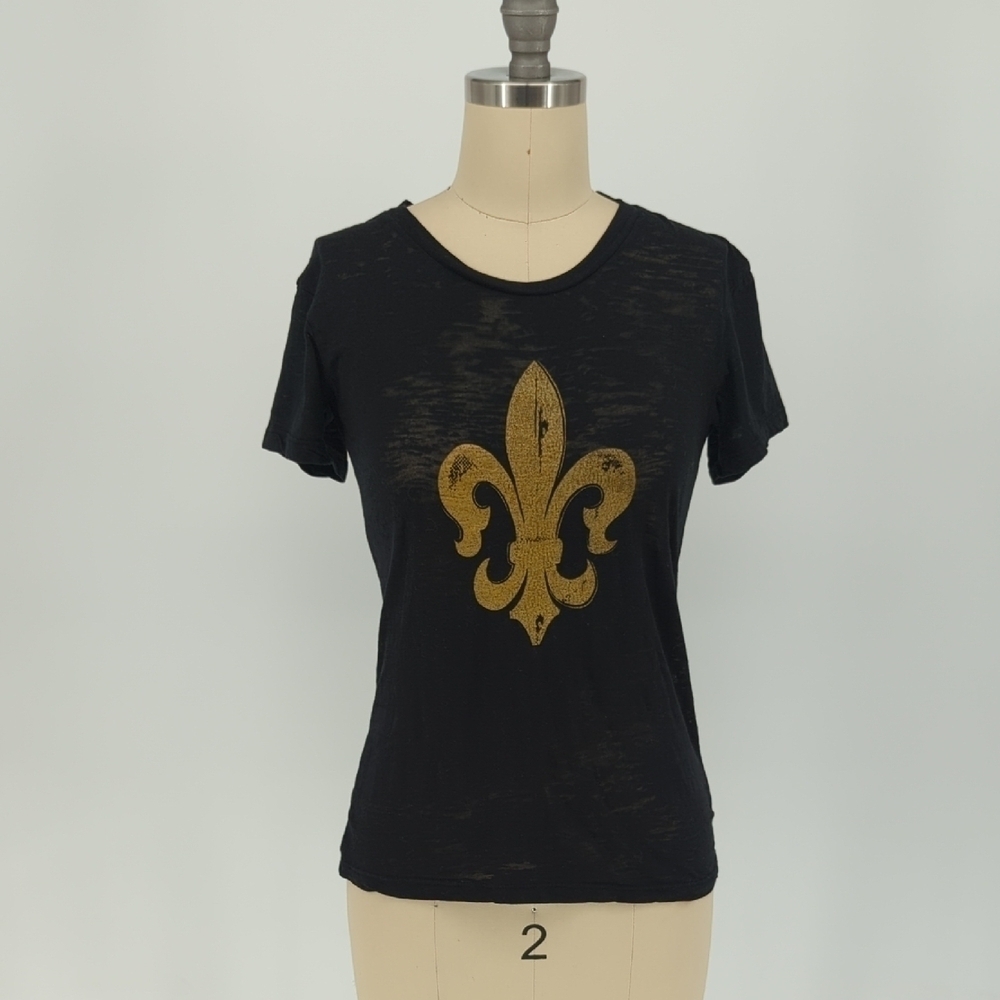Alternative Vintage Soft T Shirt Black Gold S casual punk goth retro vintage